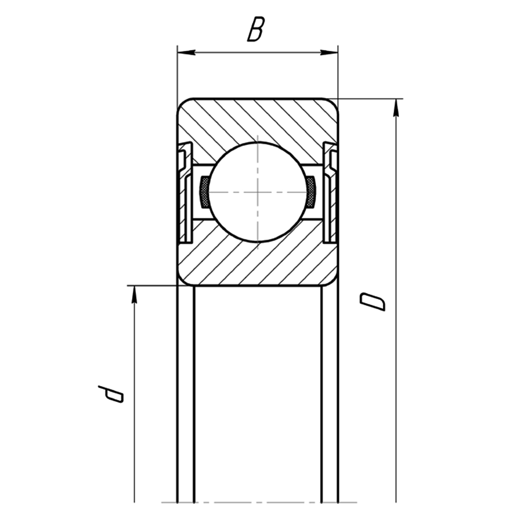 Подшипник 6310 ZZ/P6 (6-80310 С17)