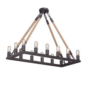 Люстра Vitaluce V4757-1/14, 14хE27 Макс. 60Вт Черный, Матовый / Виталюче.