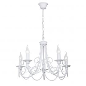 Люстра Vitaluce V3408/5, 5хE14 Макс. 40Вт Белый, Матовый / Виталюче.