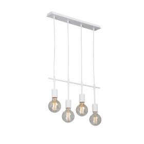 Люстра Vitaluce V4971-0/4S, 4xE27 Макс. 40Вт Белый, Матовый / Виталюче.