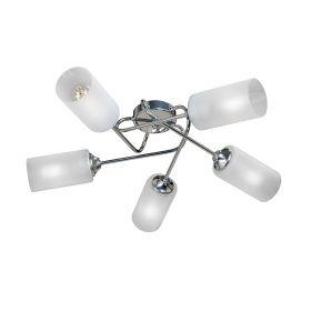 Люстра Vitaluce V4909-9/5PL, 5хЕ27 Макс. 40Вт Хром / Виталюче.
