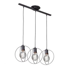 Люстра Vitaluce V4328-1/3S, 3хE27 Макс. 60Вт Черный, Матовый / Виталюче.
