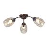 Люстра Vitaluce V4929-7/3PL, 3xE27 Макс. 40Вт Коньячная, Бронза / Виталюче.