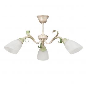 Люстра Vitaluce V1535/3PL, 3хE14 Макс. 40Вт Кремовый, С Золотом / Виталюче.