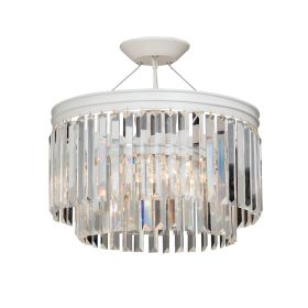 Люстра Vitaluce V5127-0/6S, 6хE14 Макс. 40Вт Бело-Бежевый, Матовый / Виталюче.