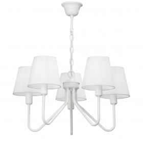 Люстра Vitaluce V3420/5, 5хE14 Макс. 40Вт Белый, Глянцевый / Виталюче.