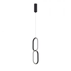 Светильник Светодиодный Vitaluce V4695-1/2S, LED 27Вт, 3900-4200К, 2290 лм Черный, Матовый / Виталюче.