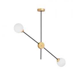 Люстра Vitaluce V3988-1/2PL, 2xG9 Макс. 28Вт Черный, Матовый / Виталюче.