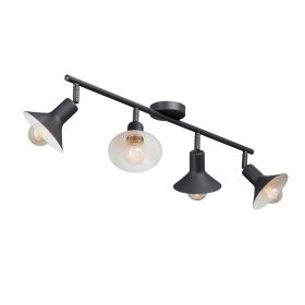 Люстра Vitaluce V4807-1/4PL, 4хЕ27 Макс. 40Вт Черный, Матовый / Виталюче.