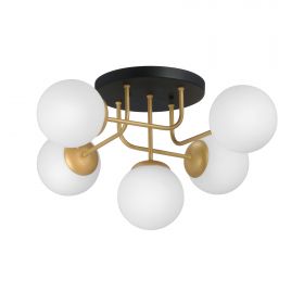 Люстра Vitaluce V3999-8/5PL, 5xE14 Макс. 40Вт Золото / Виталюче.