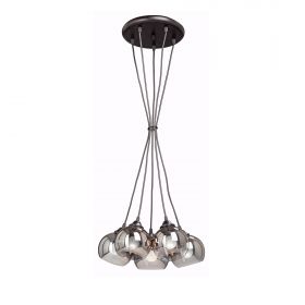 Люстра Vitaluce V4361-1/5S, 5хE27 Макс. 60Вт Черный, Матовый / Виталюче.