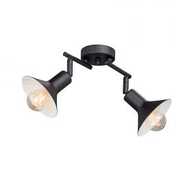 Люстра Vitaluce V4808-1/2PL, 2хЕ27 Макс. 40Вт Черный, Матовый / Виталюче.