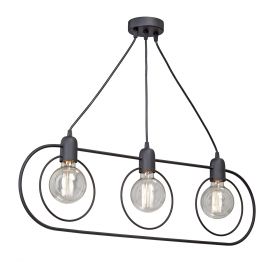 Люстра Vitaluce V4742-1/3S, 3хE27 Макс. 60Вт Черный, Матовый / Виталюче.