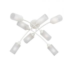 Люстра Vitaluce V4188-0/8PL, 8хE27 Макс. 60Вт Бело-Бежевый, Матовый / Виталюче.