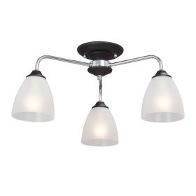 Люстра Vitaluce V3946-1/3PL, 3хЕ14 Макс. 40Вт Черный, Матовый / Виталюче.