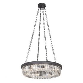 Люстра Vitaluce V5297-1/8, 8хЕ14 Макс. 40Вт Черный, Матовый / Виталюче.