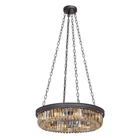 Люстра Vitaluce V5298-1/8, 8xE14 Макс. 40Вт Черный, Матовый / Виталюче.