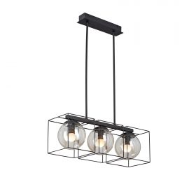 Люстра Vitaluce V4992-1/3PL, 3xE14 Макс. 40Вт Черный, Матовый / Виталюче.
