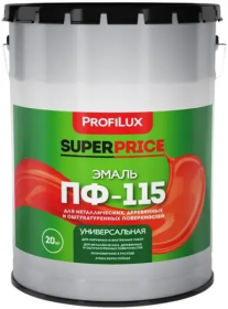 Эмаль ПФ-115 ProfiLux Superprice 20кг Универсальная, Голубая / Профилюкс Суперпрайс.