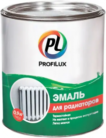 Эмаль для Радиаторов ProfiLux 0.9кг Белая,Полуматовая, Алкидная / Профилюкс для Радиаторов.