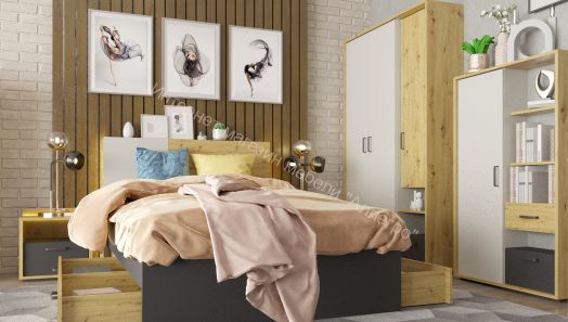 Молодежная KUBO Артизан/Чёрный/Серый