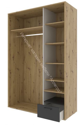 Молодежная KUBO Артизан/Чёрный/Серый