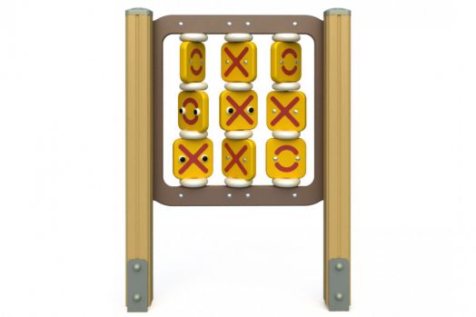 Развивающая панель для детской площадки "Крестики-нолики"