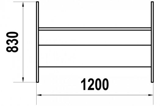 Скамейка для детской площадки "Пароход"