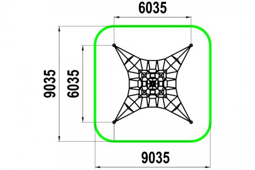 Фигура для лазания "Паутинка"