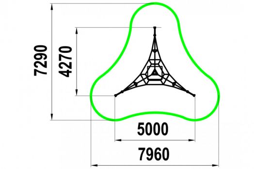 Фигура для лазания  "Паучок "