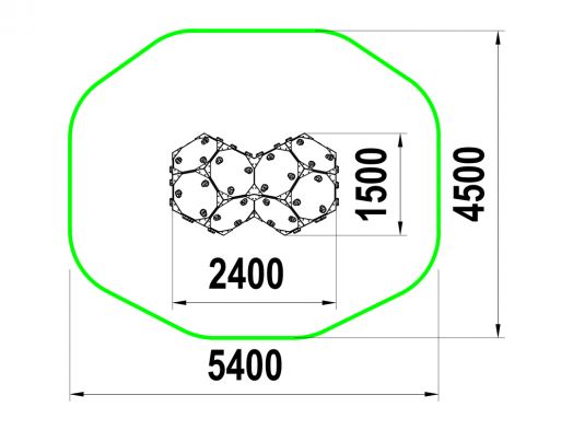 Фигура для лазания "Холмы"
