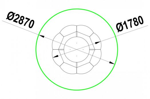 Столик для детской площадки "Лучистый"