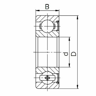 Однорядный шариковый подшипник 6002 ZT (60102)