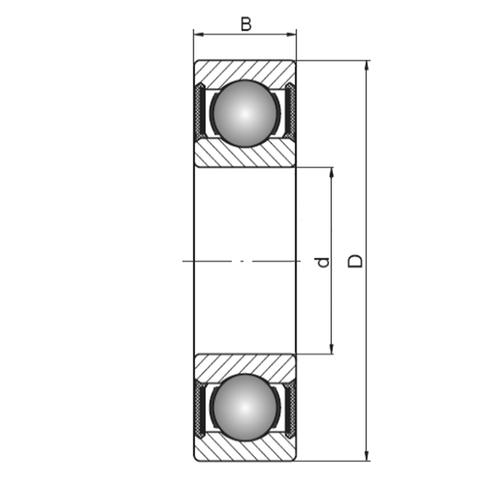 Подшипник 6702 2RS