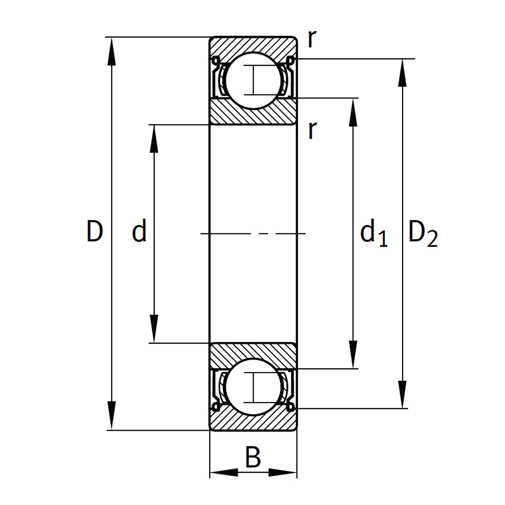 Подшипник 6005 2Z C3