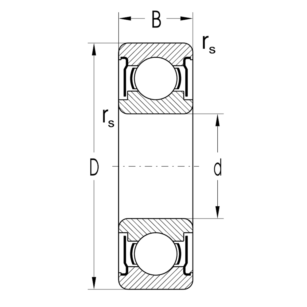 Подшипник 6007 2Z C3