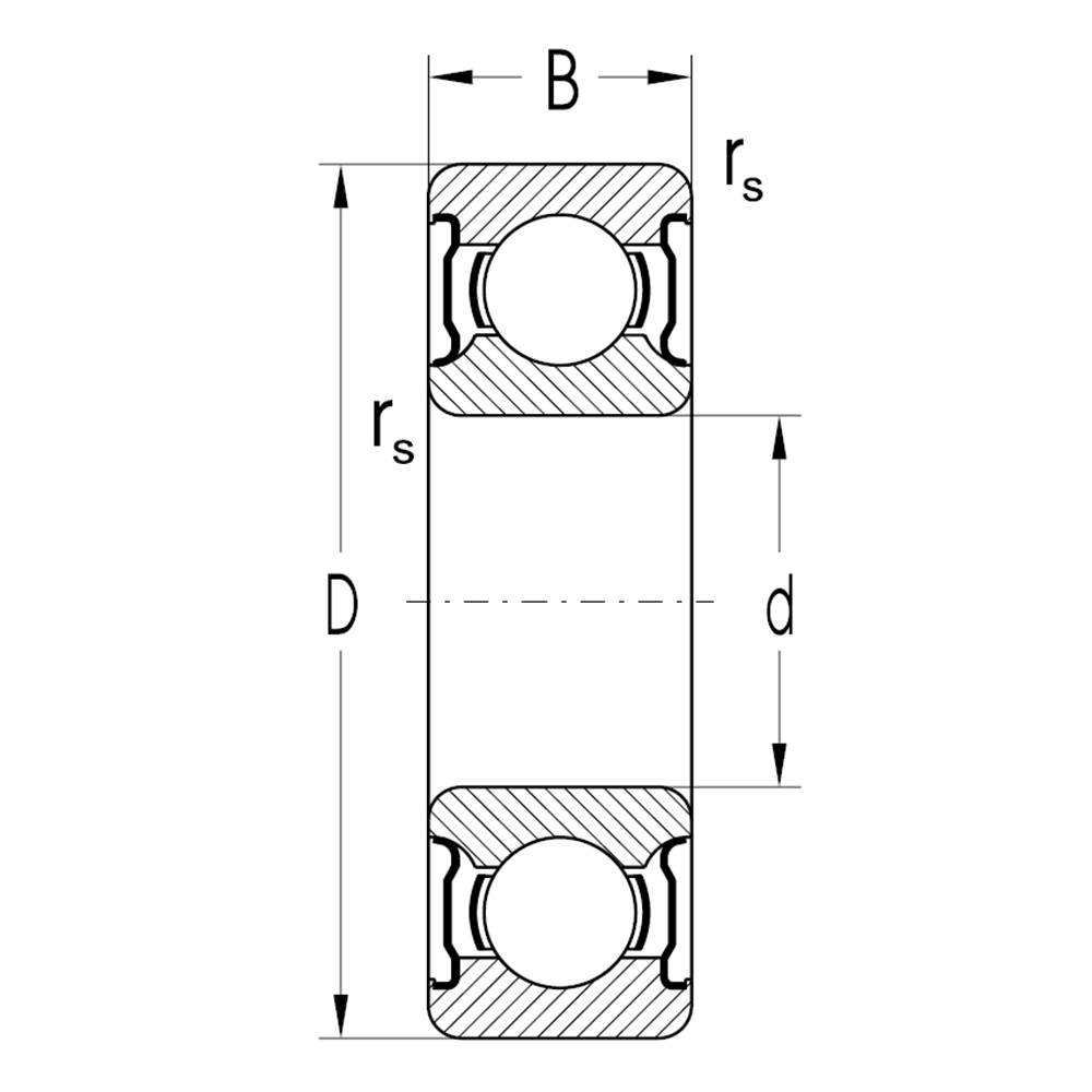 Подшипник 62306 2RS C3