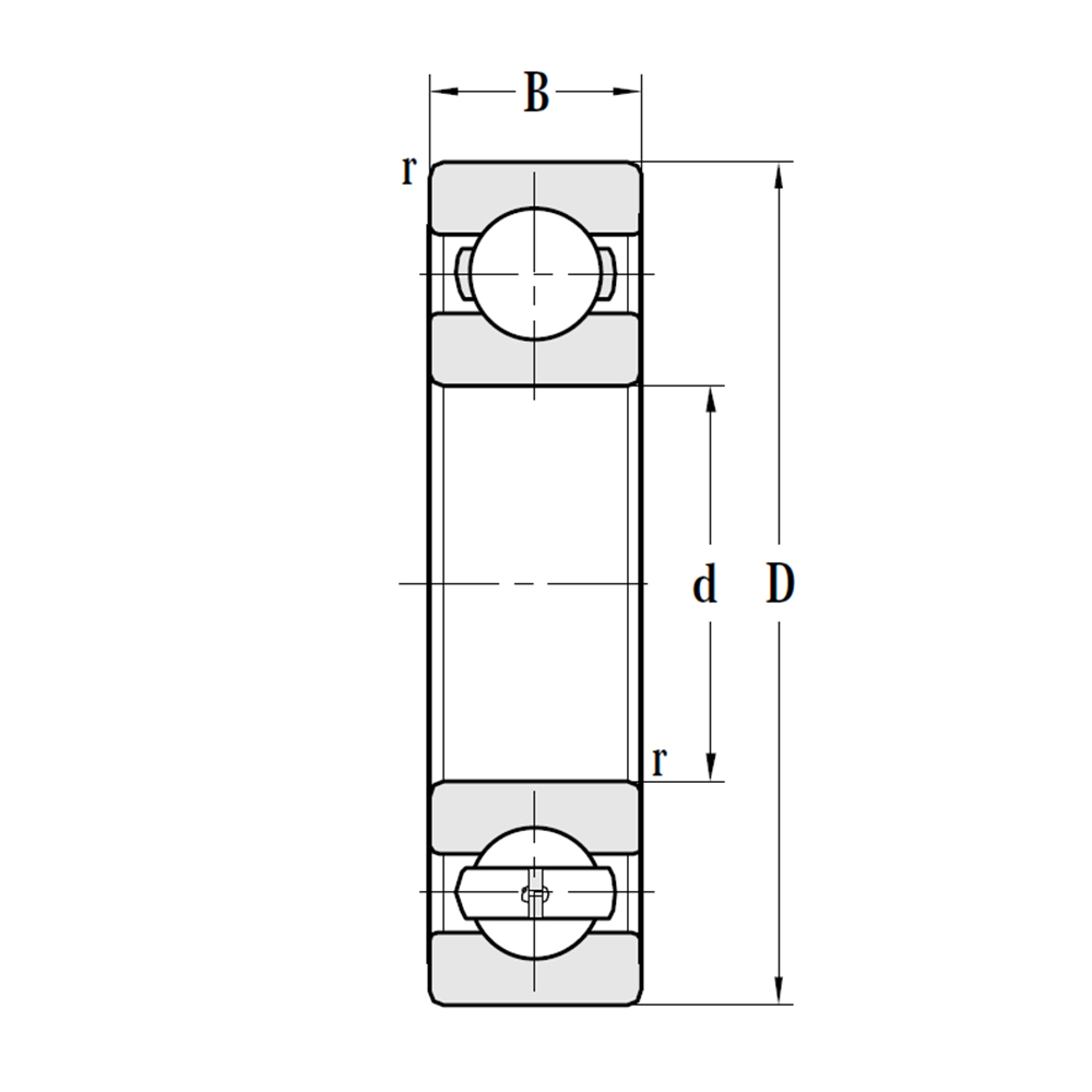 Подшипник 6040 C3