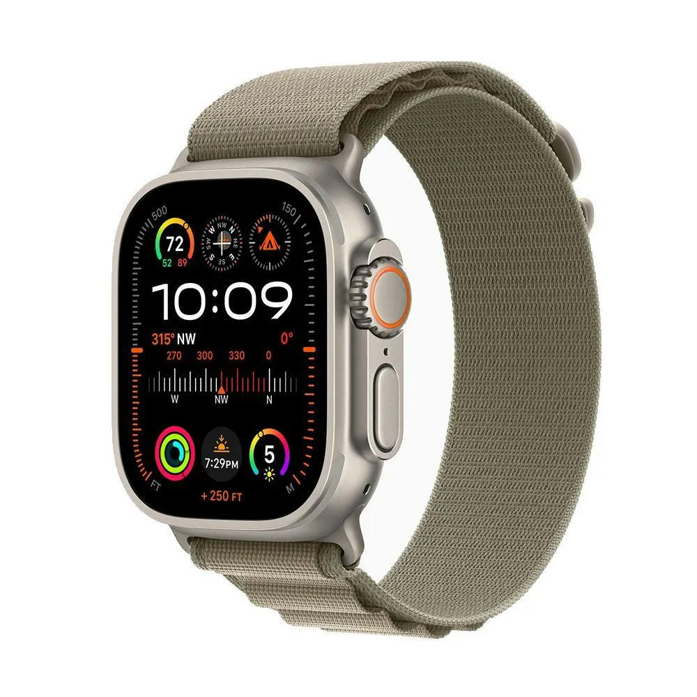 Apple Watch Ultra 2 49 mm (GPS+Cellular) Titanium Case Olive Alpine Loop (M)