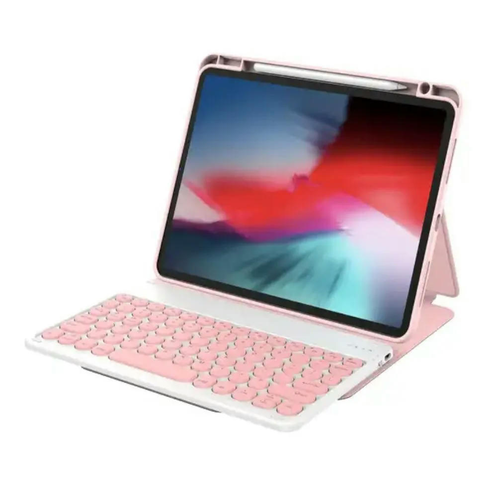 Чехол-клавиатура WIWU Protective Keyboard для Apple iPad Air 10.9/ iPad Pro 11 русская раскладка (розовый)