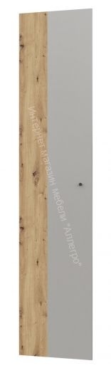 Шкаф НОРДИК 1000 комбинированный одно зеркало Холодный серый/Дуб Артизан