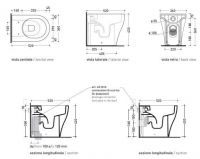 Унитаз Flaminia App Back To Wall WC AP117G схема 3