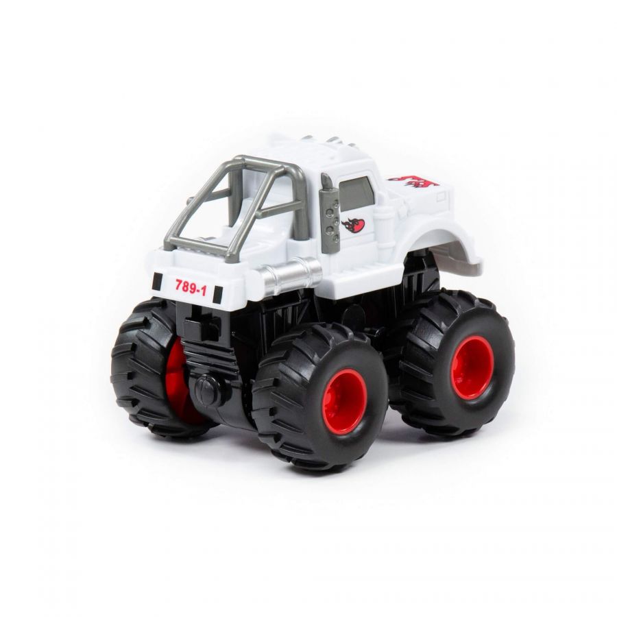 "Монстр ВНЕДОРОЖНИК" - "Грузовик", автомобиль инерционный (белый) (в коробке)