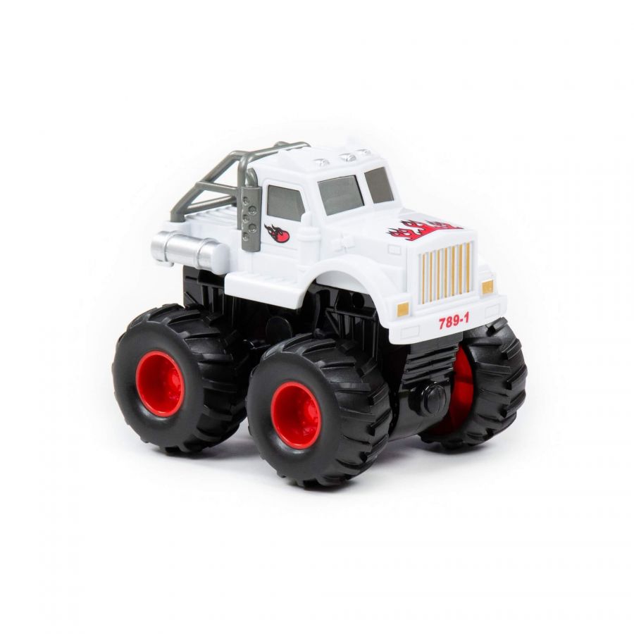 "Монстр ВНЕДОРОЖНИК" - "Грузовик", автомобиль инерционный (белый) (в коробке)