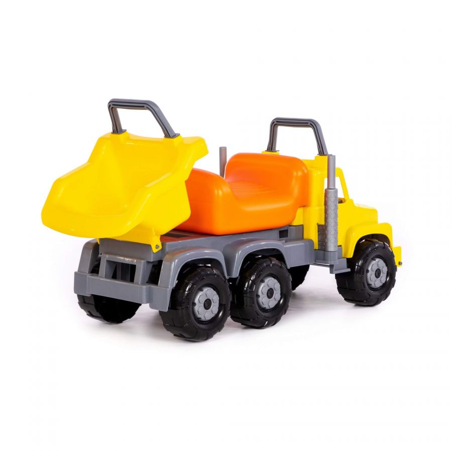 "Супергигант-2", автомобиль-каталка (жёлто-оранжевый)