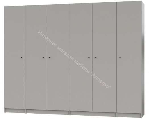 Шкаф НОРДИК К-6 3000 Холодный серый