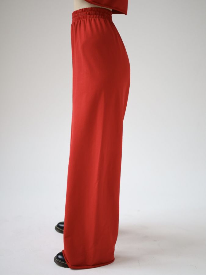 Брюки оверсайз красные