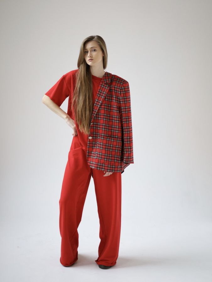 Пиджак в клетку