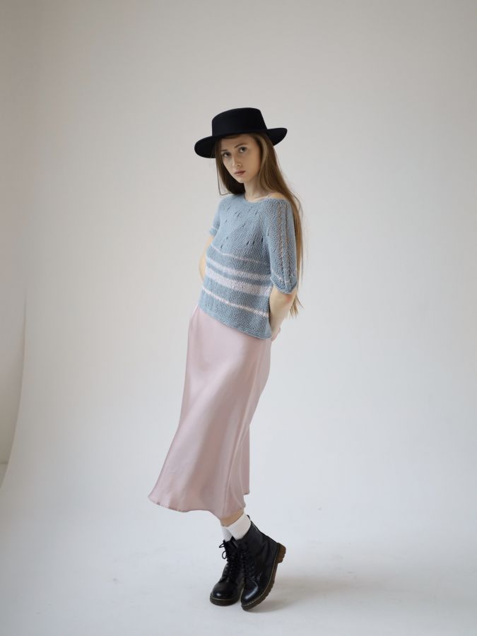 Платье комбинация Finezza из эвкалипта розовое