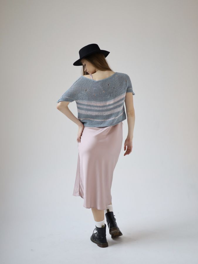 Платье комбинация Finezza из эвкалипта розовое